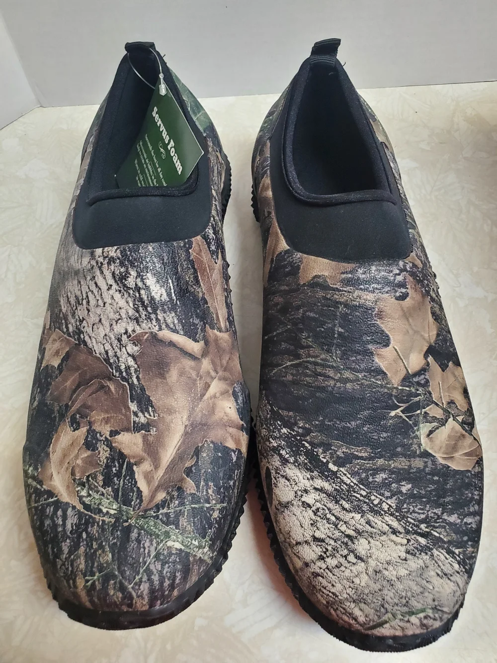 Servus by Honeywell Men's Camouflage Slip-On Loafers - Green/Brown